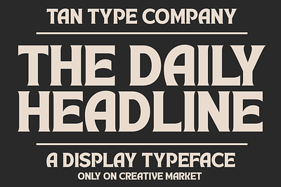 TAN HEADLINE Free Download display font display serif display type modern font modern serif modern serif font retro font retro logo retro serif