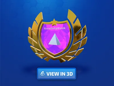 3D AR badges 3d model ar gamification