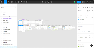 Student's Needs Vendor and User Pages Templates design figma graphic design product design ui ui ux ux