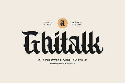 Ghitalk Classic Lettering Free Download 70s font 80s font 90s font bold classy fonts eye catching fonts medieval music old ornamental party psychedelic rock rough sleek fonts tan nimbus underground urban victorian