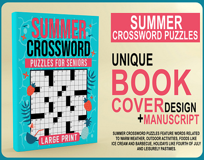 Summer Crossword Puzzles Book Cover Design best logo blank comic cover blank comic desgin book cover design book covers book design books cover design caregivers logbook clean cover design coloring cover coverdesign covers design hiking logbooks kdp book cover kdp books cover kids book kids book design social media post summer