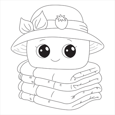 Cute Animal Coloring Page for Kids adult coloring book animal coloring book coloring page cute cute animal coloring book cute animal coloring page cute animal line art design drawing graphic illustration kids coloring page kids line art line art line drawing