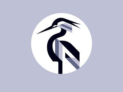 HERON animal birds branding design flight graphic design h heron icon identity illustration logo marks symbol symbole ui
