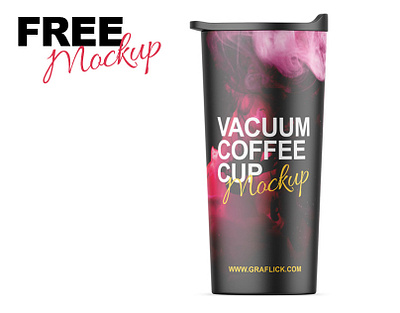 Free Vacuum Coffee Cup Mockup cup free mockup free mockups freebies matte vacuum coffee cup travel mug vacuum coffee cup vacuum cup