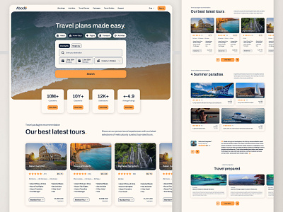 Abode - Travel Agency Website agency branding travel ui vacation website