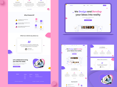 Landing Page of Design Start -up hope you liked it!