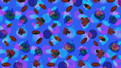 3D Animated Pattern design with figs and guava fruits. 3d patten aesthetic motion design pattern pattern ideas patterns screen lock wallpaper