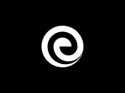 Letter e Logo Mark abstract design letter lettermark logo logo design logo designer logodesign logomark logos mark merch idea merchandise idea minimal minimalist modern simple spiral typo typography