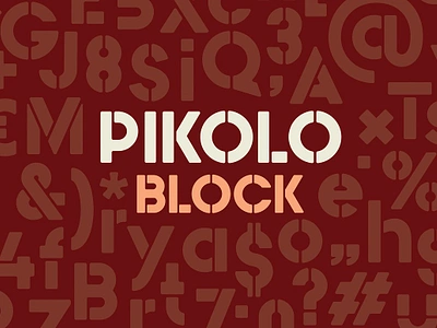 Pikolo Block Font childish display font fontself fun geometric pikolo block font playful retro rounded rounded corners sans serif smooth type typeface vintage