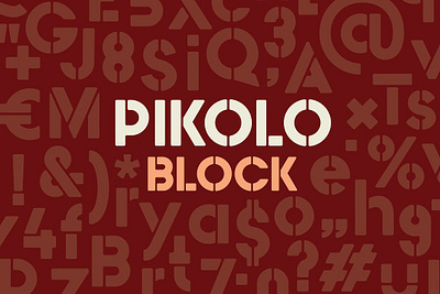 Pikolo Block Font childish display font fontself fun geometric pikolo block font playful retro rounded rounded corners sans serif smooth type typeface vintage