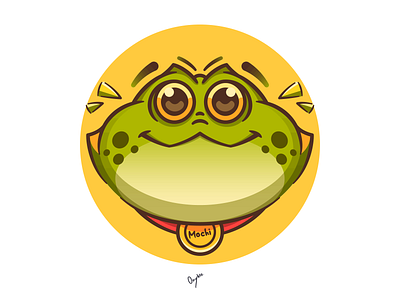 Froggie! 🐸 branding frog froggie froggy graphic design illustration logo mushroom nature vector