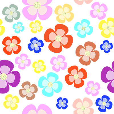 Wildflowers. Pattern summer flowers