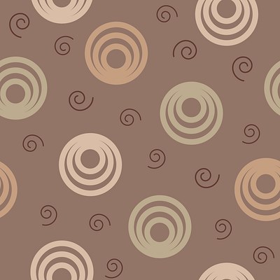 Coffee. Pattern circles