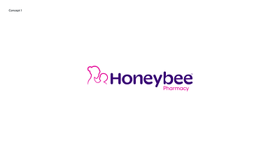 Honeybee Pharmacy Logo Design branding design graphic design honeybee identity illustration logo logo designer logomark mockup pharmacy