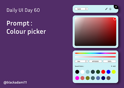 Daily UI Day 60 Colour Picker dailyui