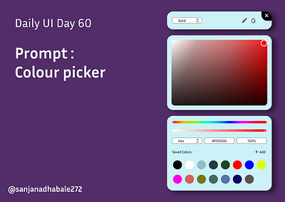 Daily UI Day 60 Colour picker
