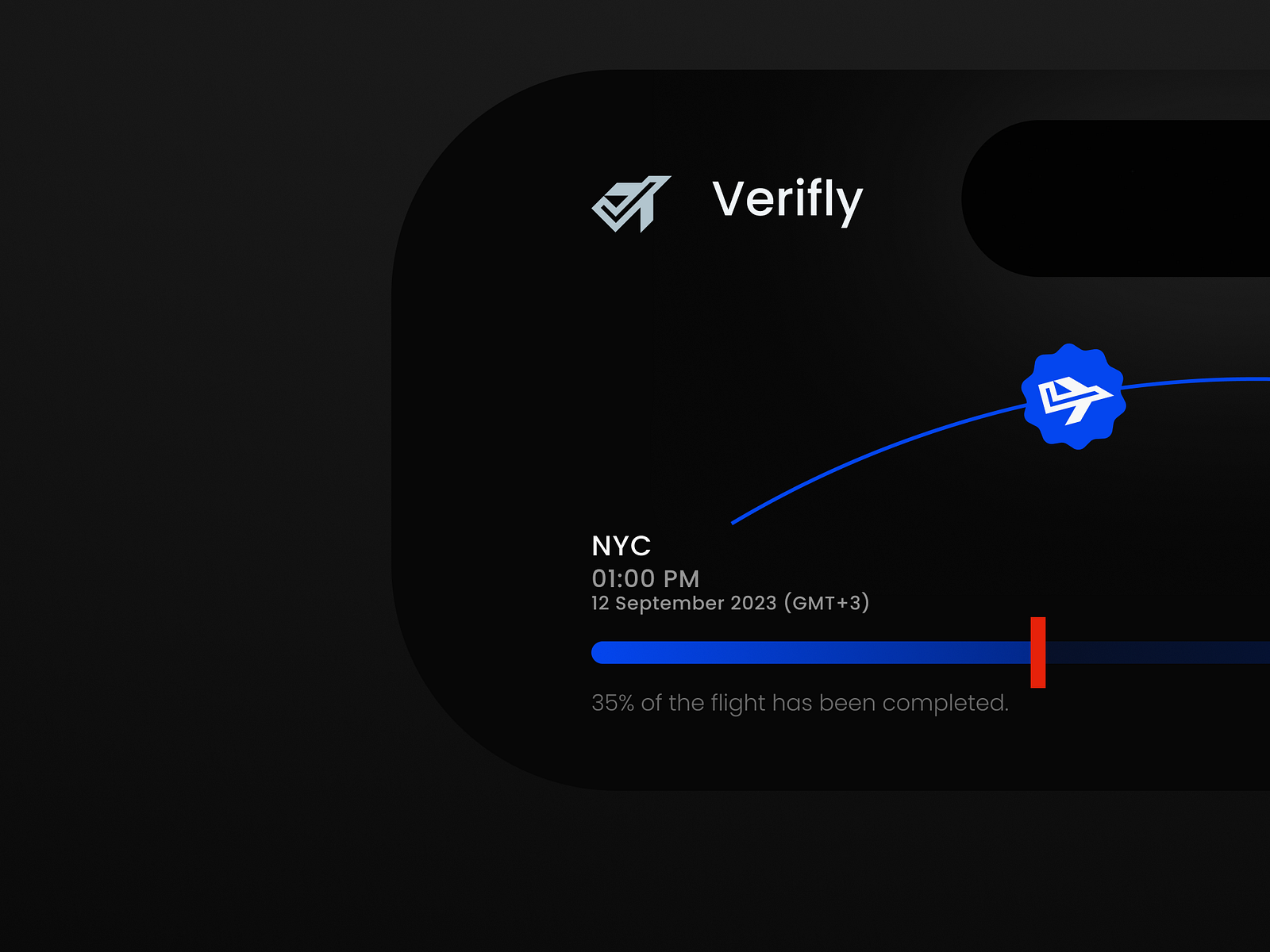 Verifly Dynamic Island widget by Efe Gürsoy on Dribbble