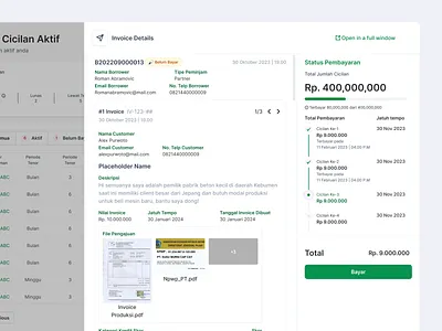 FundTree - P2P App Dashboard Installment p2p dashboard