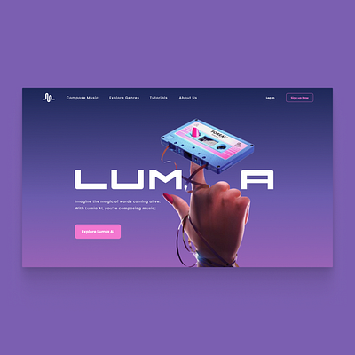 Lumia AI | UI/UX Design concept graphic design ui user experience user interface ux