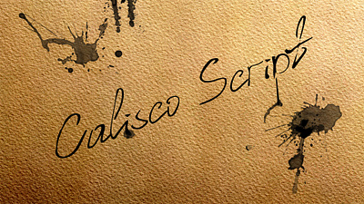 Calisco Script font brush cursive font handwriting handwritten ink legible pen pencil realistic script type typeface typography