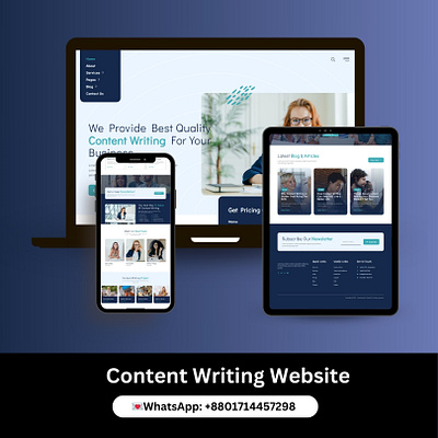 Content Writing Services Website agency website business website content writing copywriting design dribbble elementor pro elementor website landing page own design reponsive website riaad arif web design website design wordpress wordpress landing wordpress website writing agency website