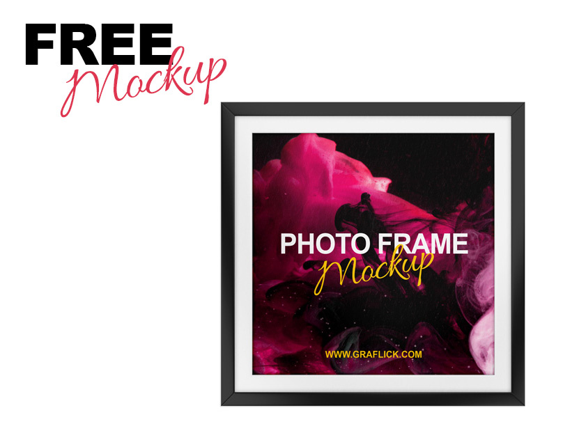 Free Wall Photo Frame Mockup | Planos De Fundo