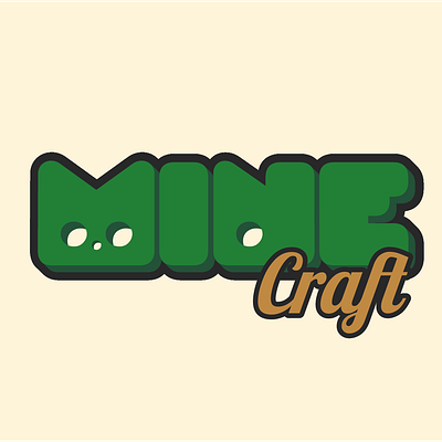 Minecraft logo reimagined graphic design illu illustration logo minecraft retro vintage
