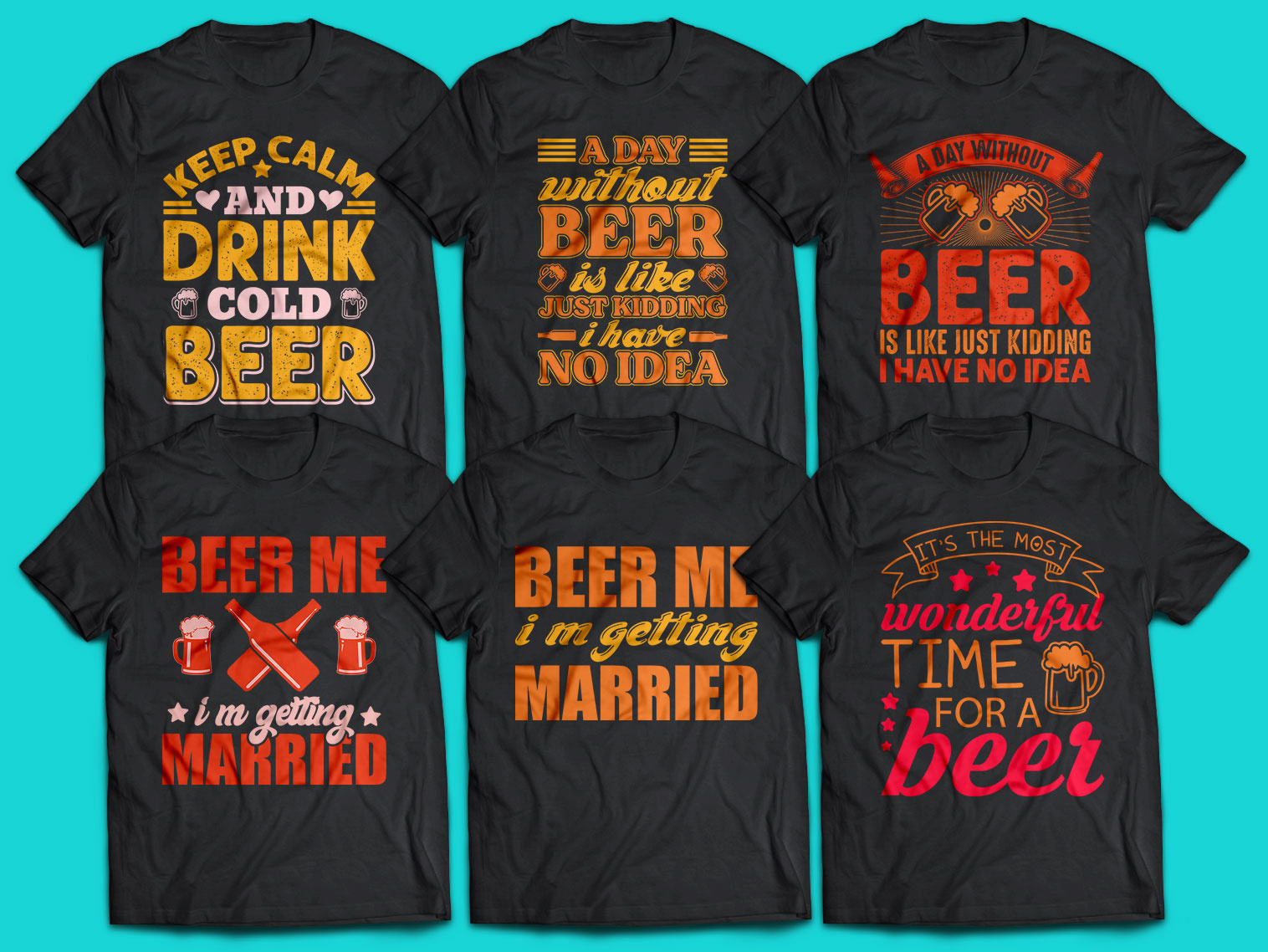 Beer t-shirt design || T-shirt design by MD Shadin Mia on Dribbble