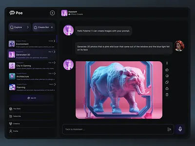 Poe Redesign product design ui ux