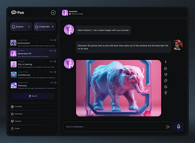 Poe Redesign product design ui ux