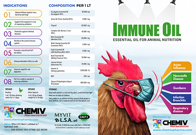 Immune Oil | Bi-fold Design bi fold branding brochure design graphic design print