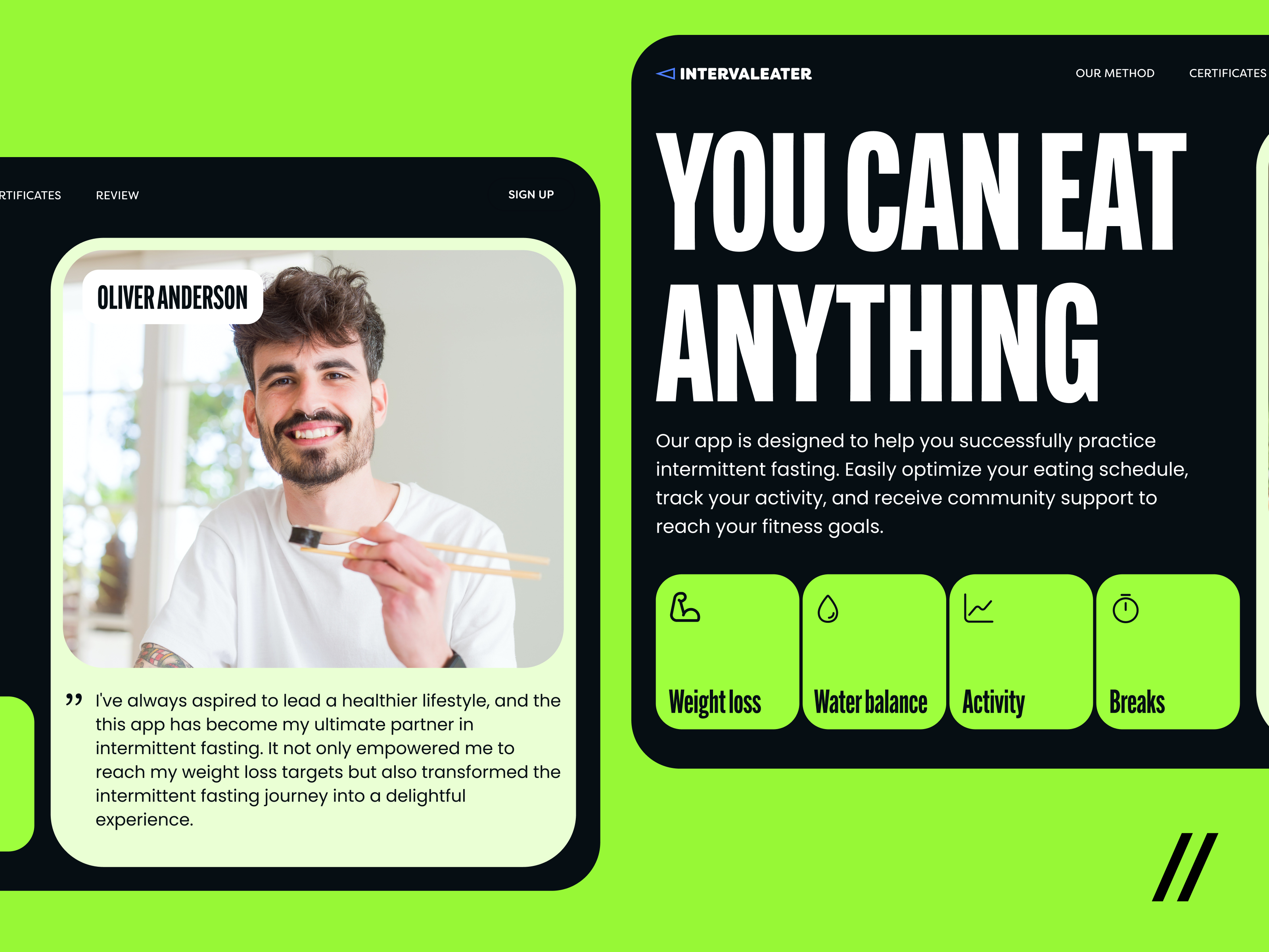 Intermittent Fasting Web Platform by Kristina Taskaeva for Purrweb UI ...