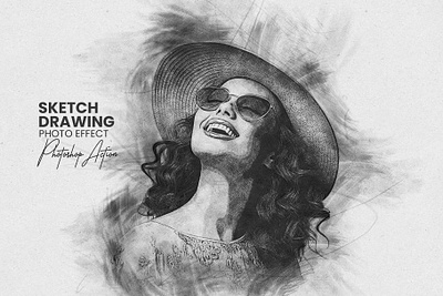 Sketch Drawing Photoshop Action photoshop