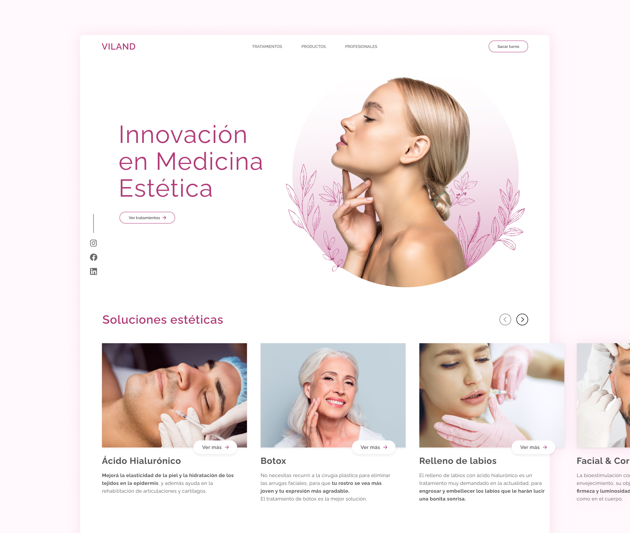 Website | VILAND design desktop ui web