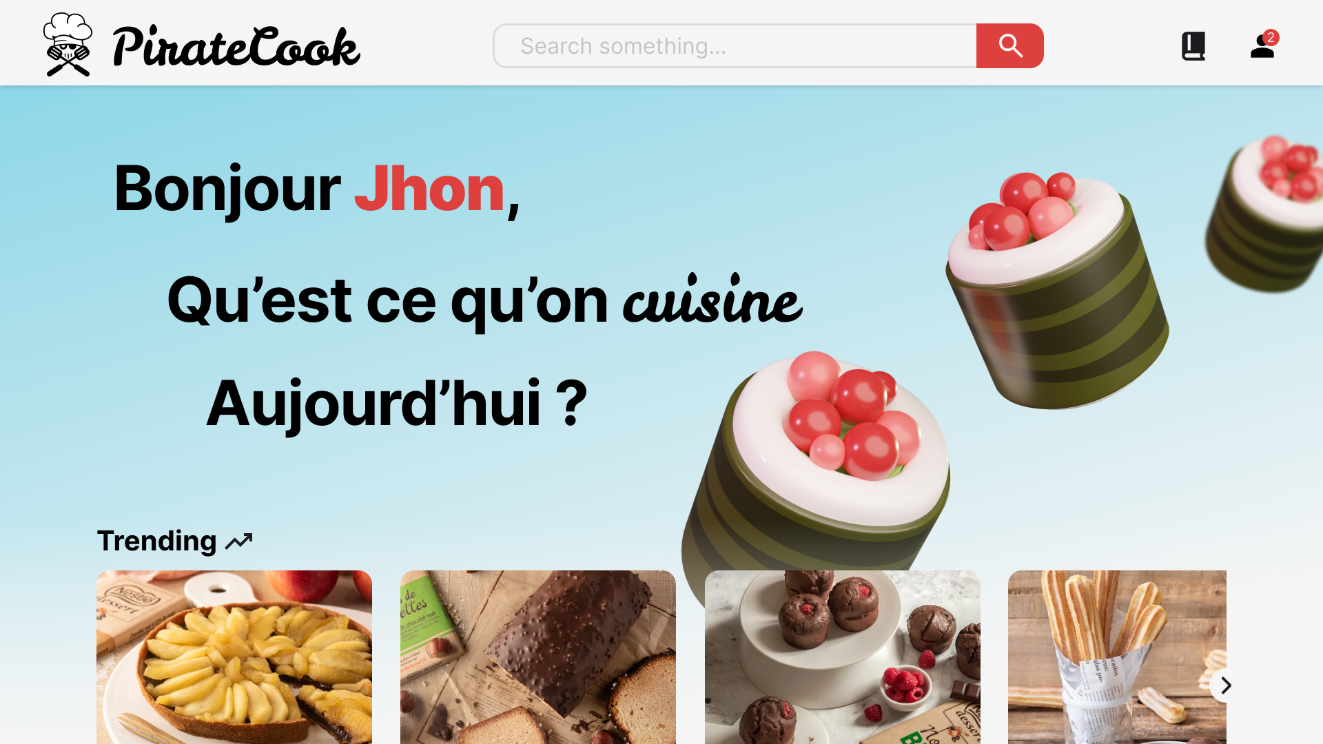 PirateCook branding design graphic design logo typography ui ux