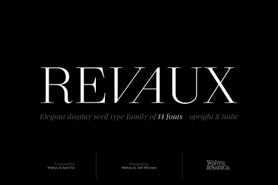 Revaux Display Serif Font Family beauty chic classy editorial family feminine heading font high contrast italic light modern modern display poster upright