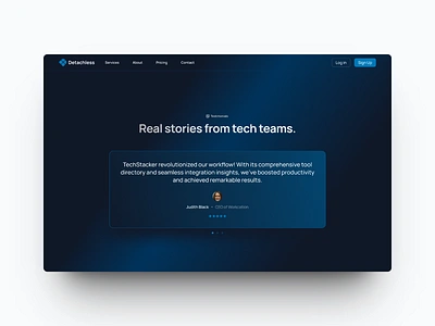 Testimonials Section · Detachless FREE Figma UI kit behance dailyui designsystem detachless dribbblers saas testimonials uiuxdesign userexperience userinterface