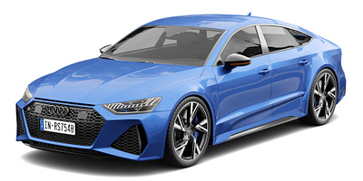 Audi RS7 3d audi auto blender blue car cycles design render rs7 vehicle