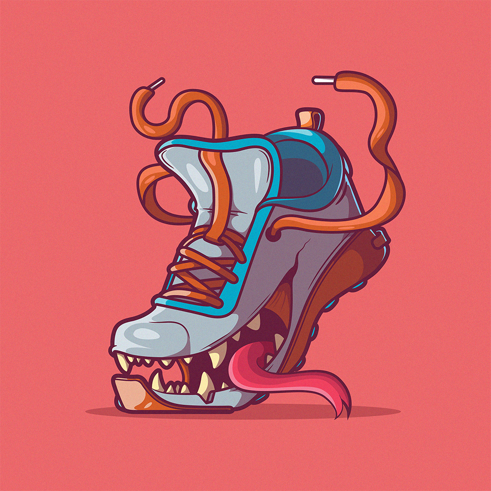 Sneaker Monster by Pedro Fernandes on Dribbble