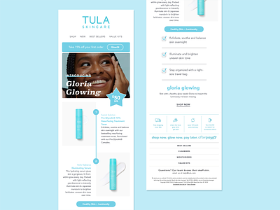 TULA Skincare Email Promotion digital design email marketing