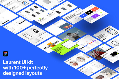 Laurent UI Kit block blocks craftwork figma kit landeng page landing landing page template landings laurent ui kit templates for instagram ui ui kit