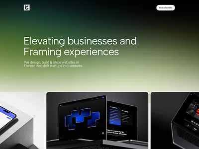 Portfolio website - Eleveight Studio agency contest design studio framer nocode portfolio studio website