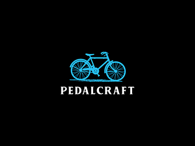 PedalCraft Logo Design art bicycle bike branding design design idea graphic design illustration pedalcraft logo design theme
