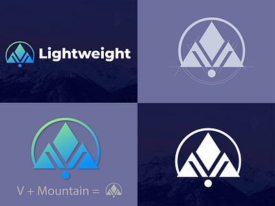 Mountain Logo Concept Design branding branding logo design graphic design lightweight logo logo minimal logo mountain logo v mountain logo