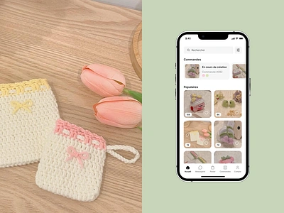 Home \ Crochet Shop mobile app ui