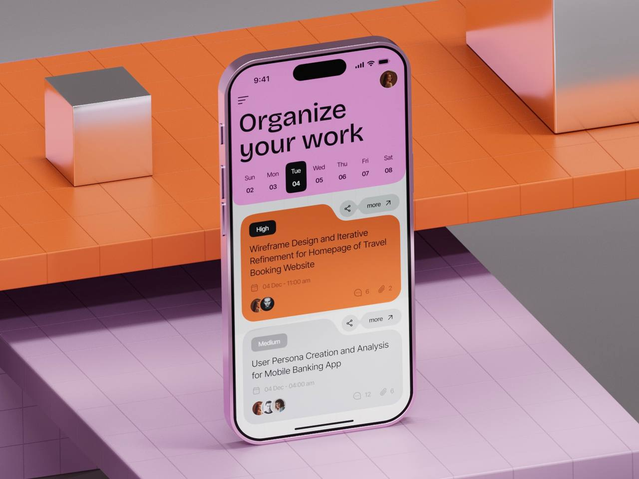 Organize Your Work. Application 3d arnold cg cinema4d design illustration ogranize planer redshift render rozov shot visualisation wnbl wokr