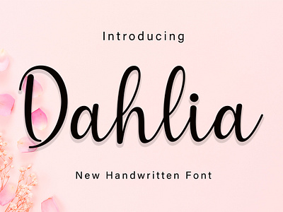 Dahlia crafting font cute font dahlia font handwritten monoline new font script script font