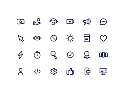 Minimal Line Icons business company computer general icon icons line minimal money phone