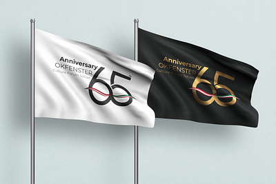 Anniversary OKF austrian branding flag graphic design