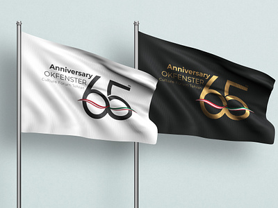 Anniversary OKF austrian branding flag graphic design